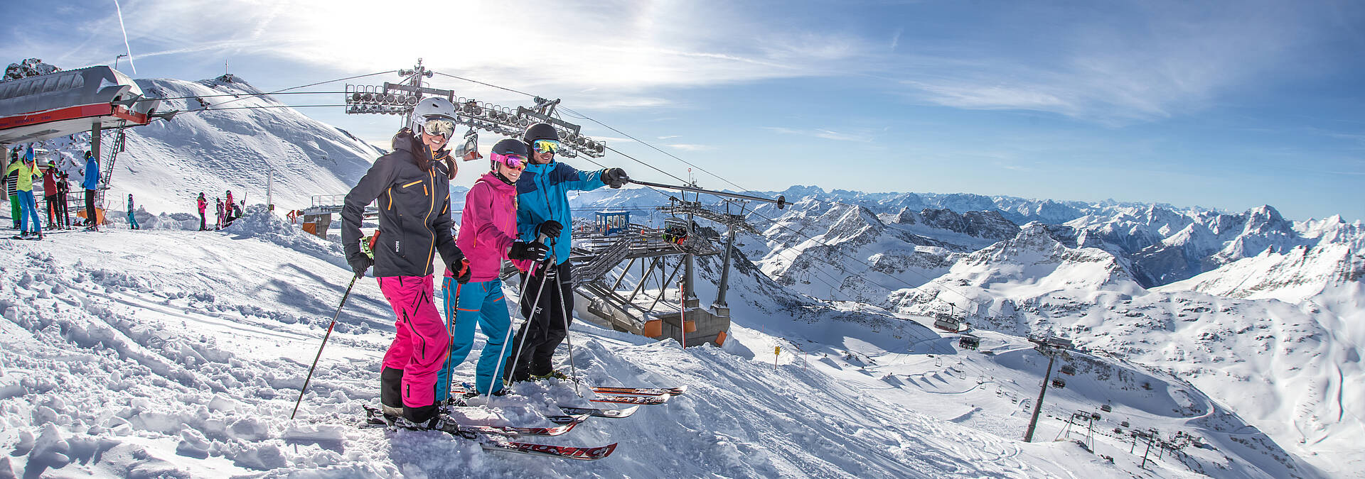 Skifahren am Gletscher